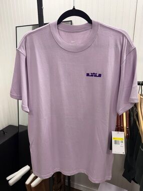 NWT Nike Lavender Short Sleeve LeBron Logo Tee
